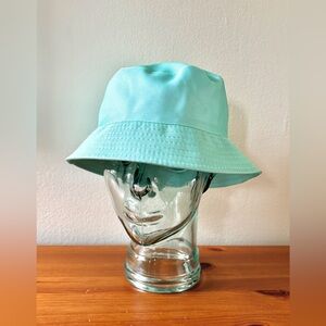 Light pastel teal blue bucket hat